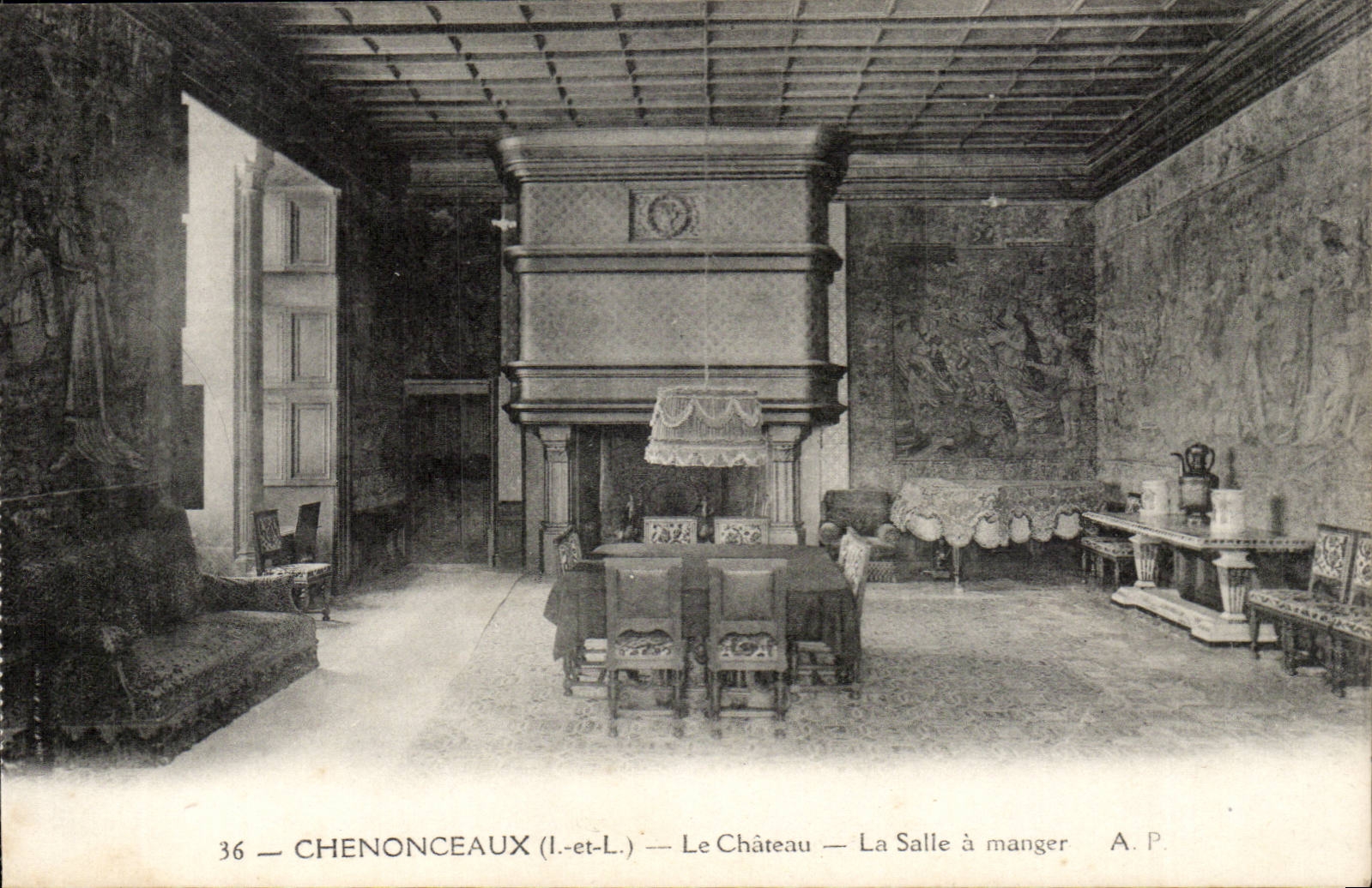 Chenonceaux - Le Chateau - La Salle a Manger - CPA
