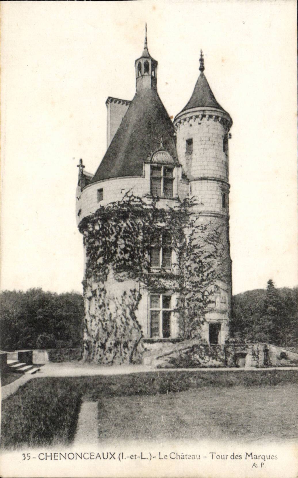 Chenonceaux - Le Chateau - Tour des Marques - CPA
