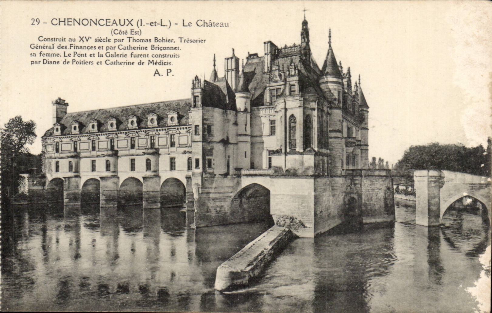 Chenonceaux - Le Chateau - Cote Est - CPA 