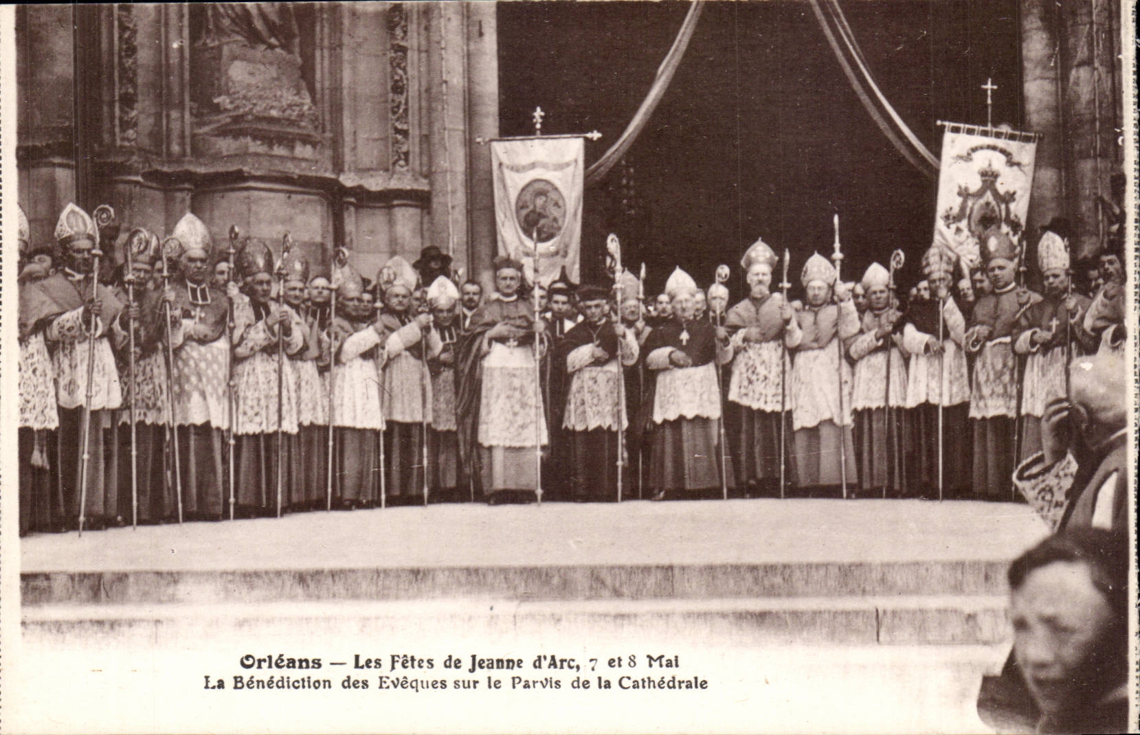 Orleans - the Festival of Jeanne d' Arc May 7th and 8th it Blessing of the Bishops on the Square of the Cathedral - - CPA