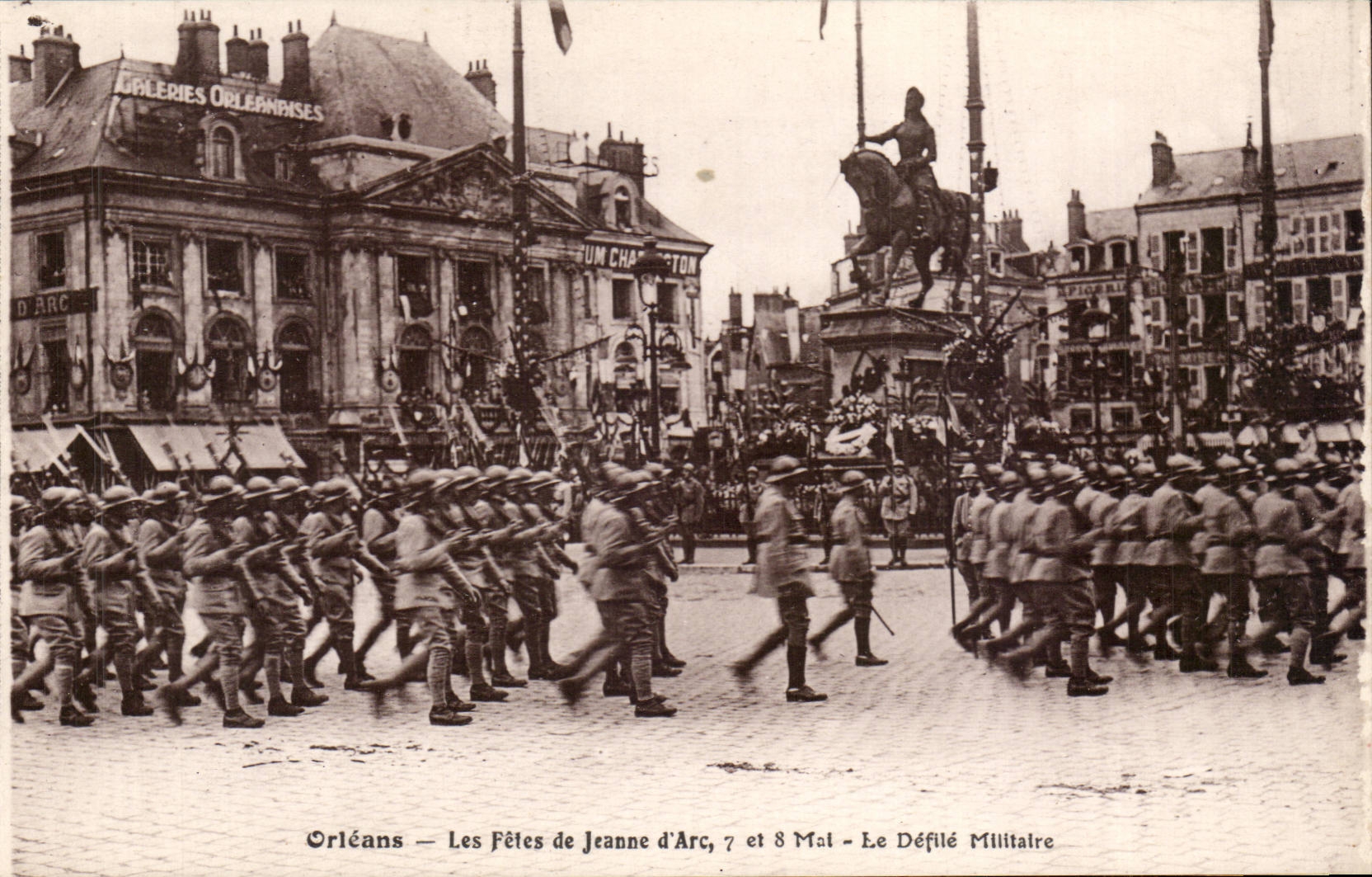 Orleans - the Festival of Jeanne d' Arc - the Military Procession - CPA
