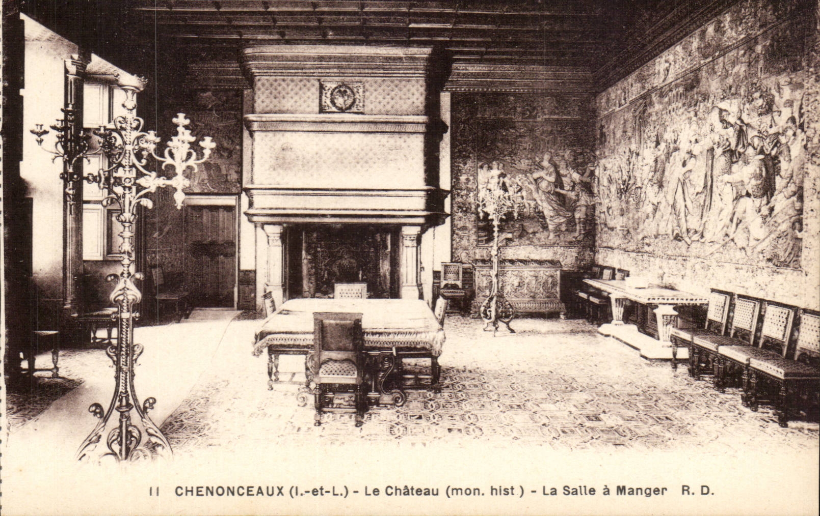 Chenonceaux - Le Chateau - La Salle a Manger - CPA