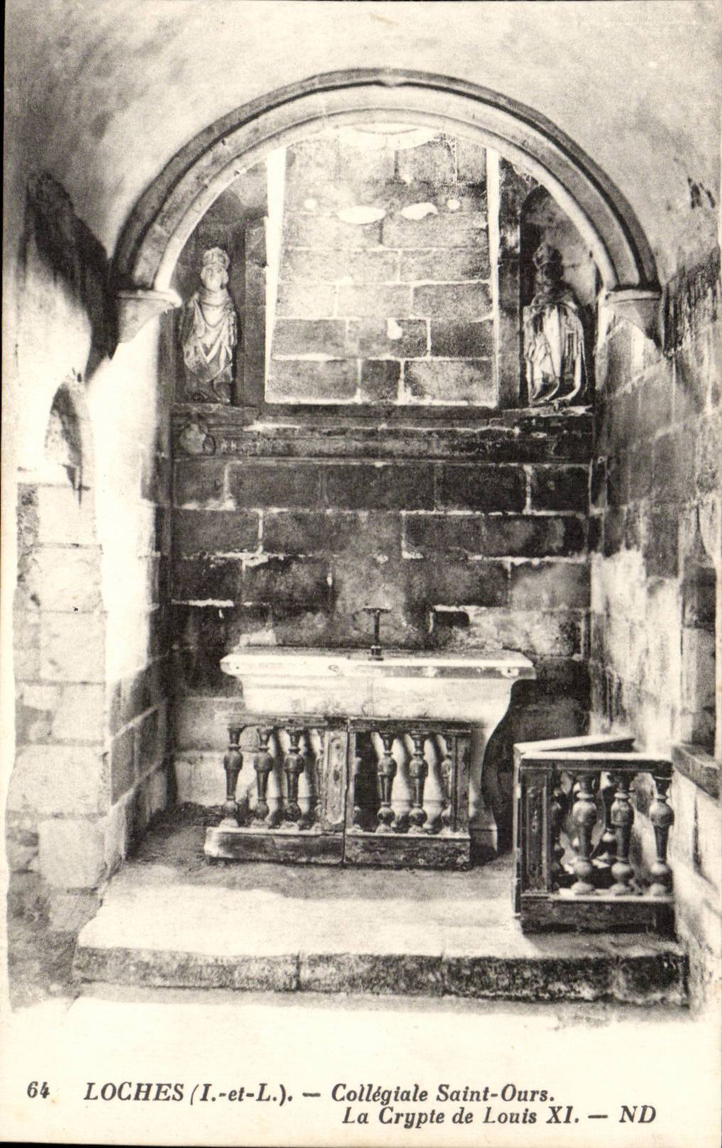 Loaches - Collegial Saint the Bear - Crypt of Louis XI - CPA