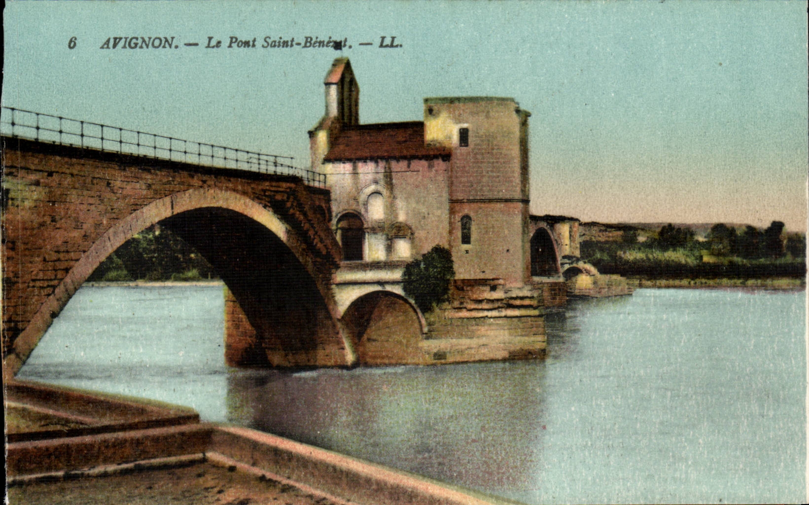 Avignon - die Brucke Saint Benedict - Brucke - CPA
