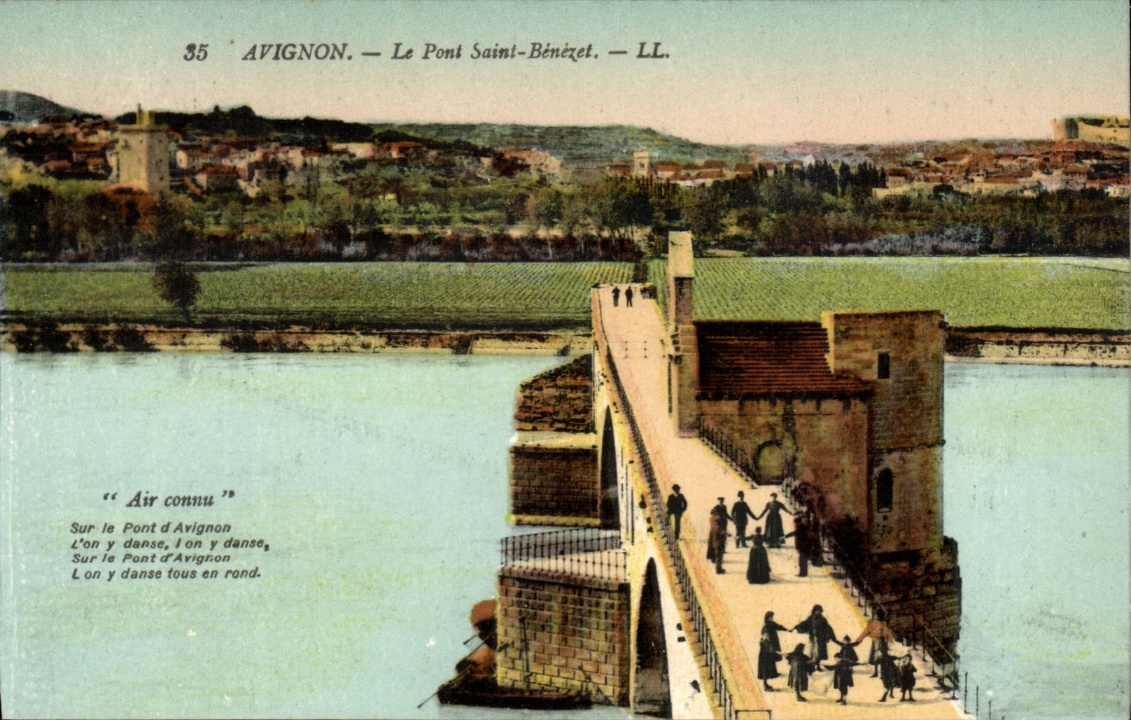 Avignon - die Brucke Saint Benezet - Brucke - CPA