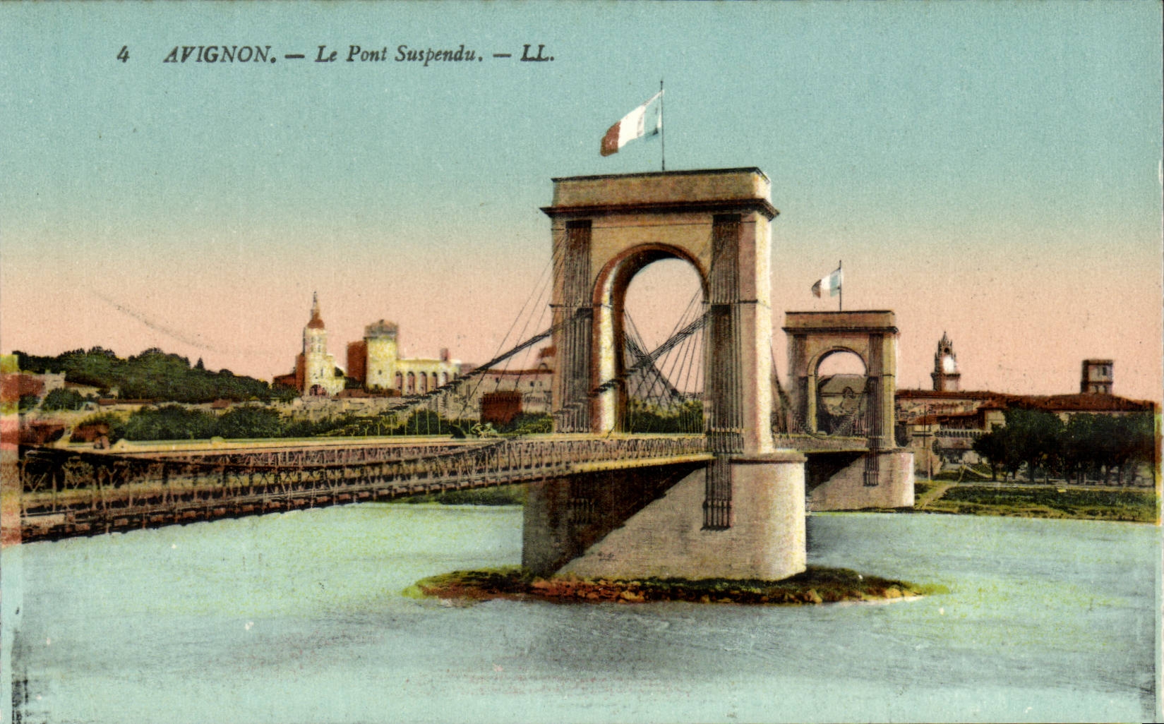 Avignon - die verschobene Brucke - Brucke - CPA