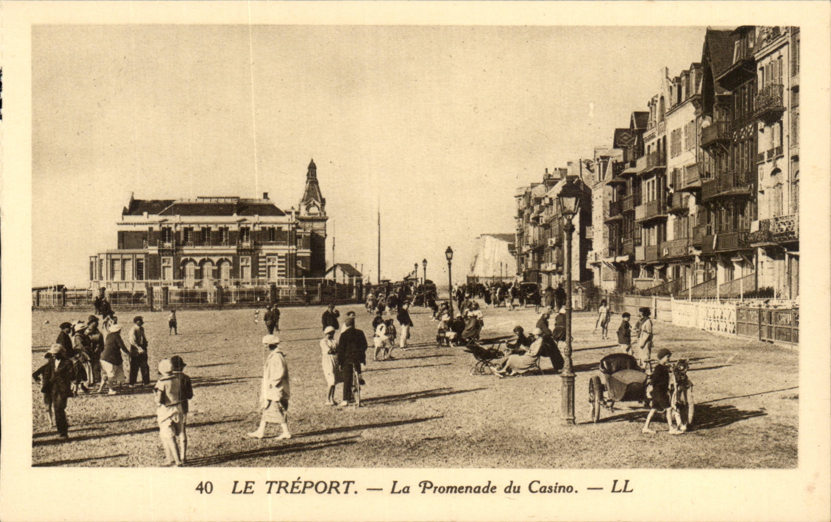 Treport - der Weg des Kasinos - CPA