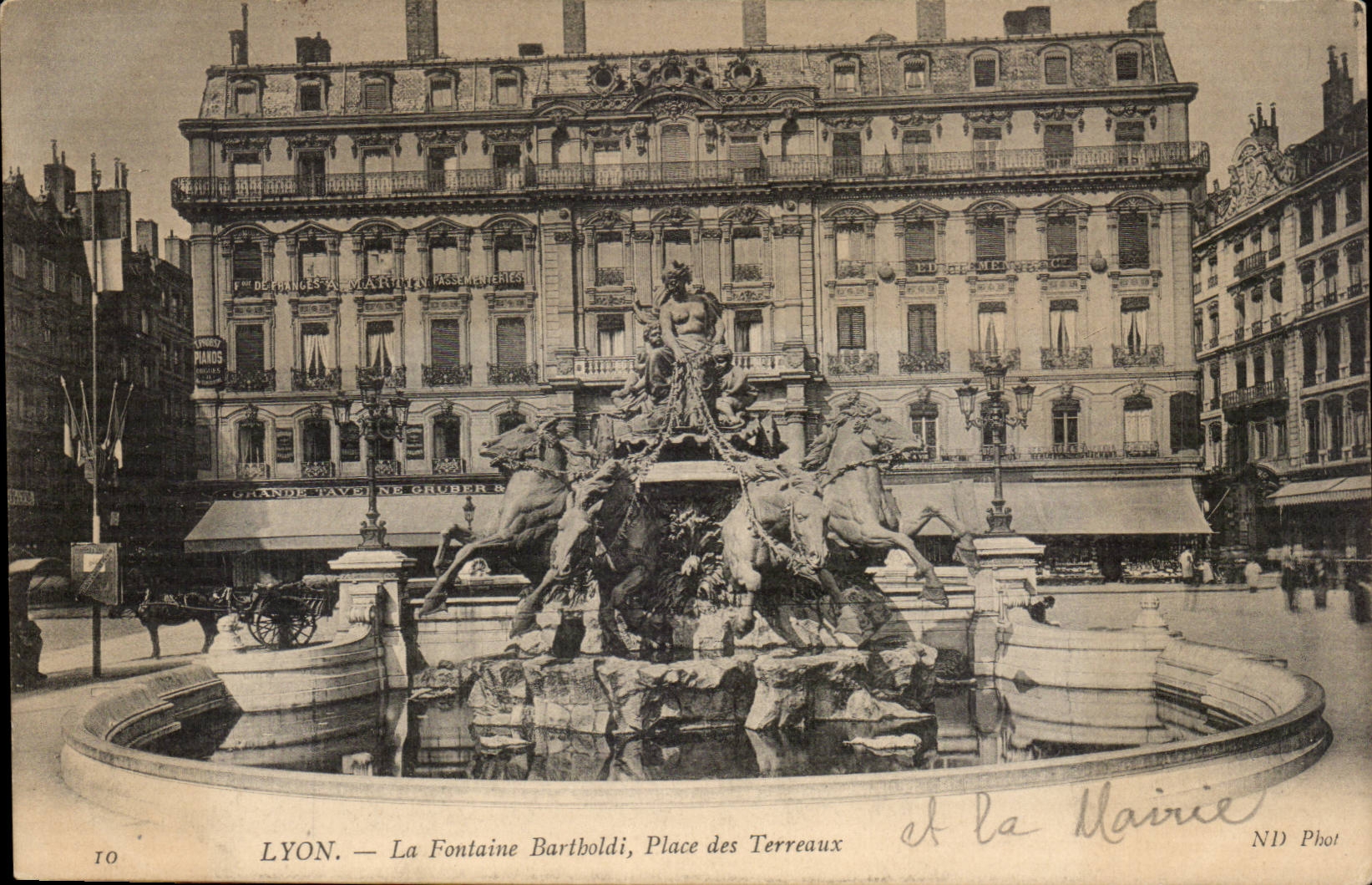 Lyon - Bartholdi Brunnen - Ort der Mischungen - CPA