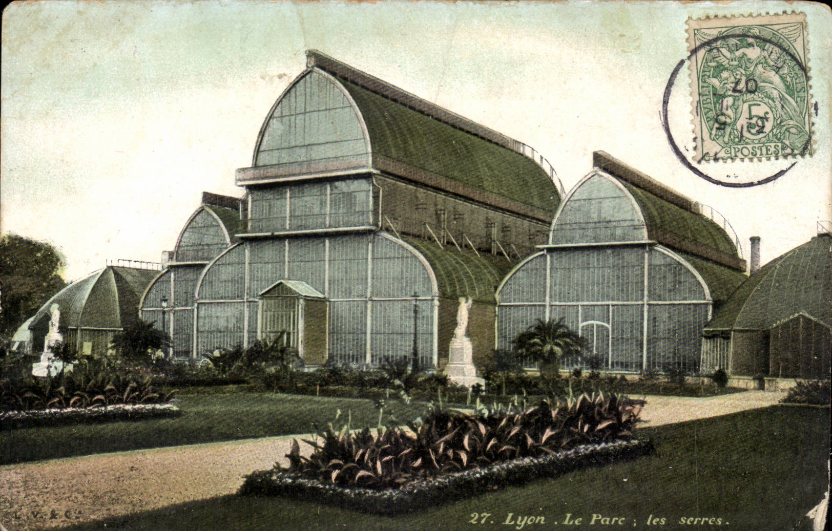 Lyon - der Park - Gewachshauser - CPA