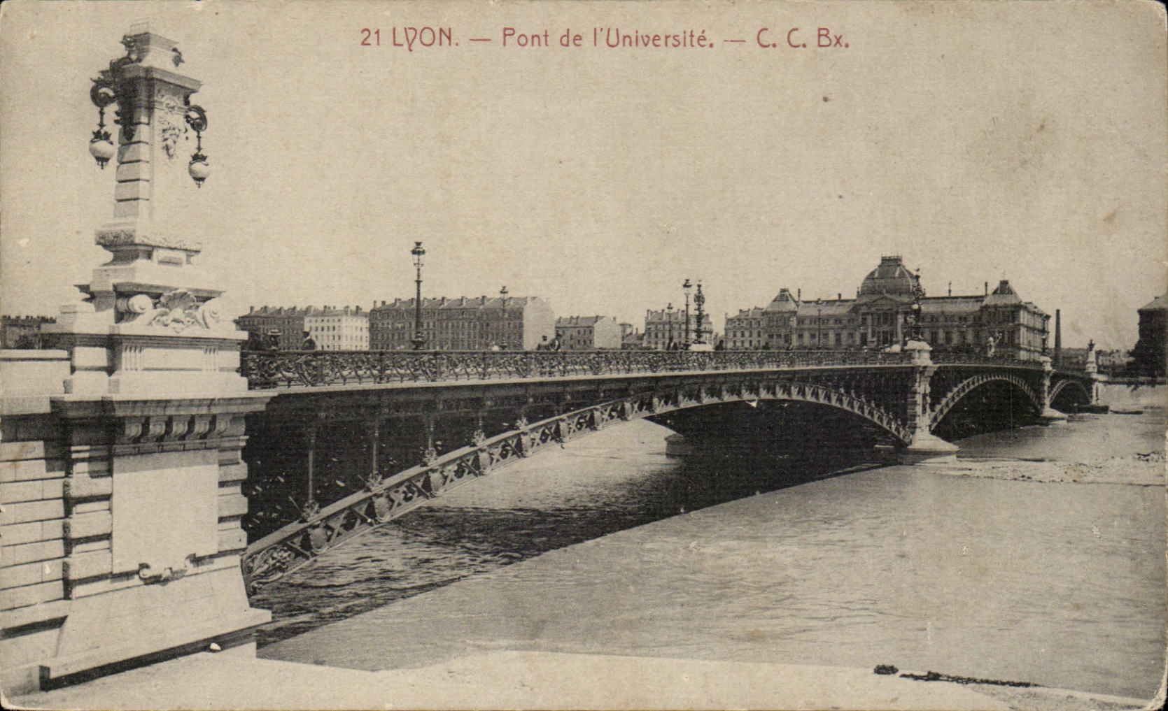 Lyon - Brucke der Universitat - Brucke - CPA