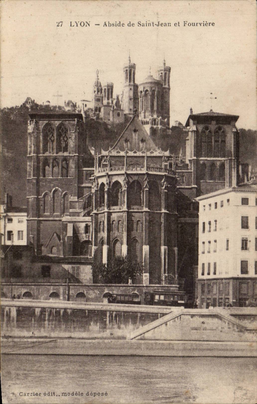 Lyon - Apse von Saint Jean und von Fourviere - CPA