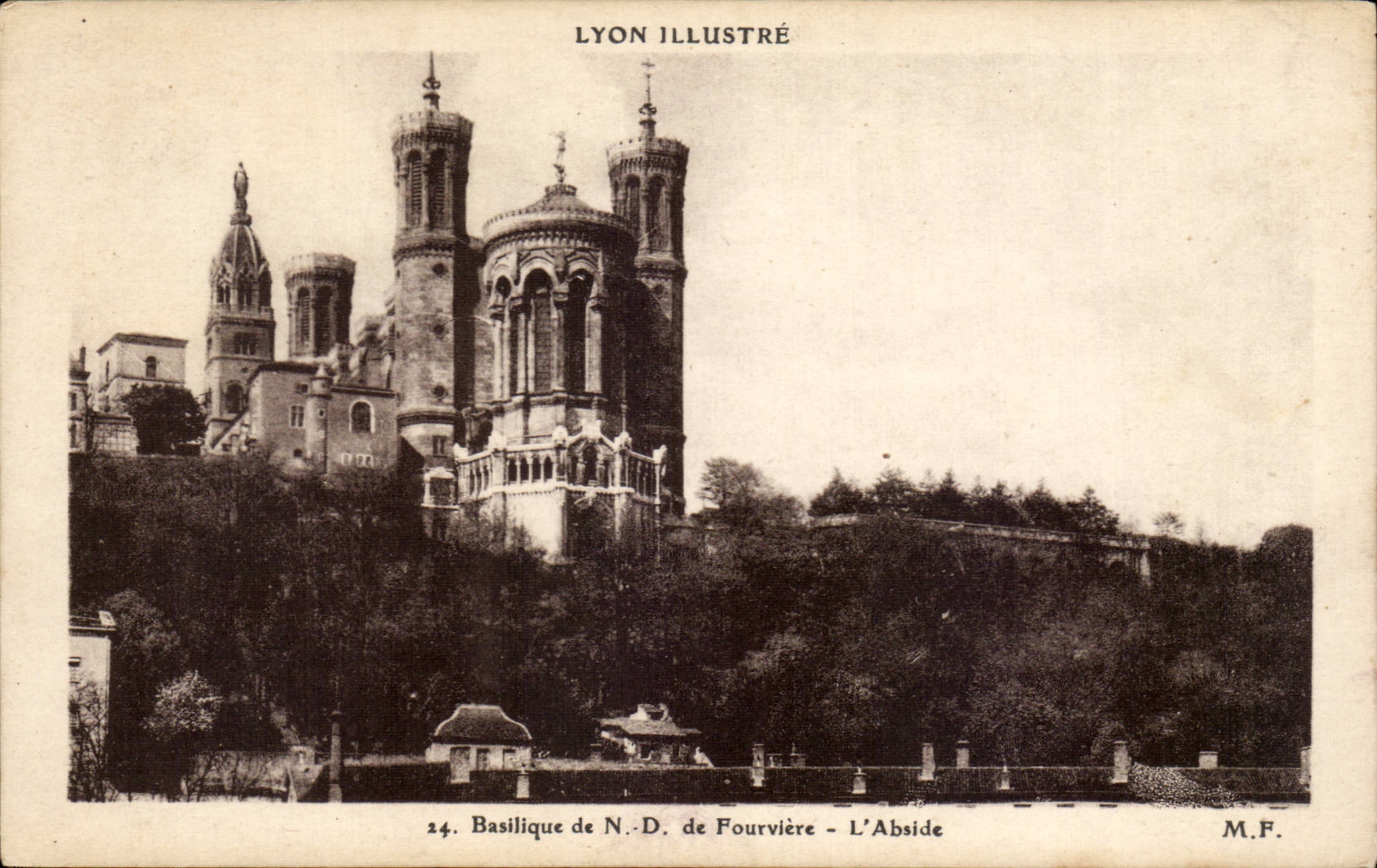 Lyon - Basilika unserer Dame von Fourviere CPA