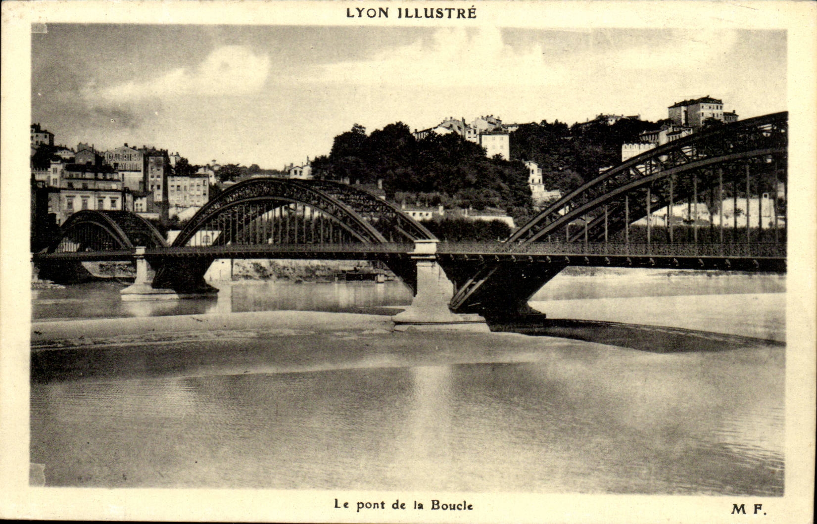Lyon - die Brucke der Schleife CPA