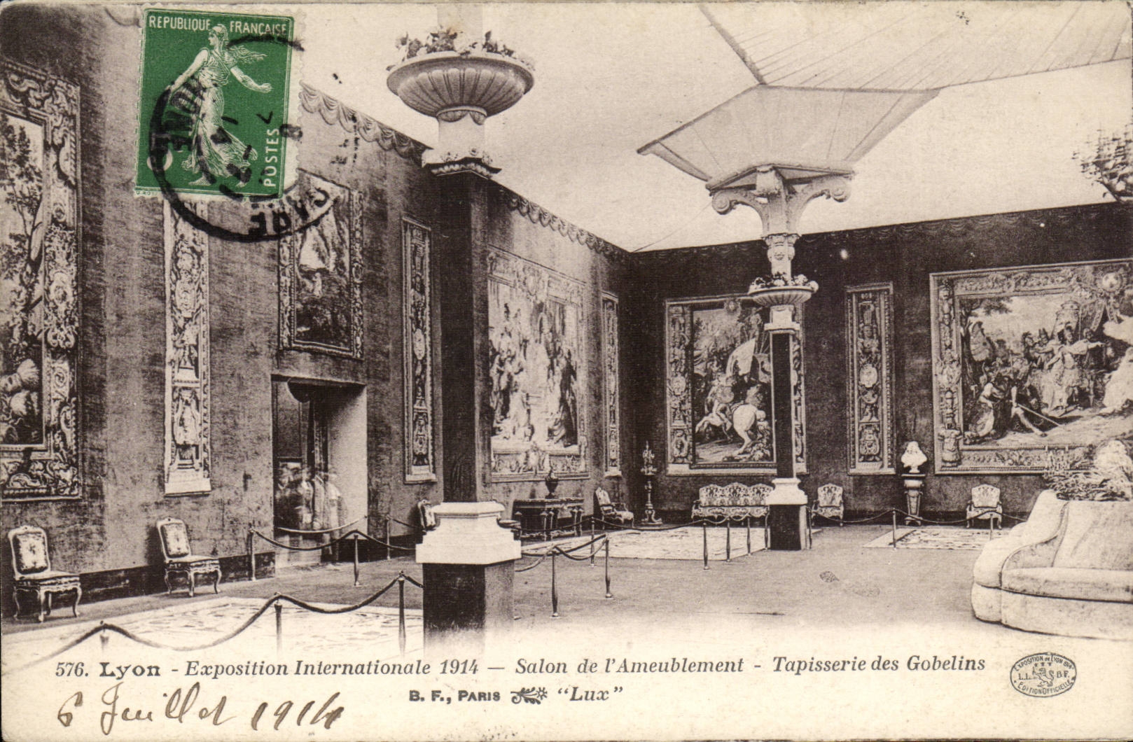 Lyon - Fair International von 1914 - Wohnzimmer versorgen- Tapisserie der Kobolde - CPA