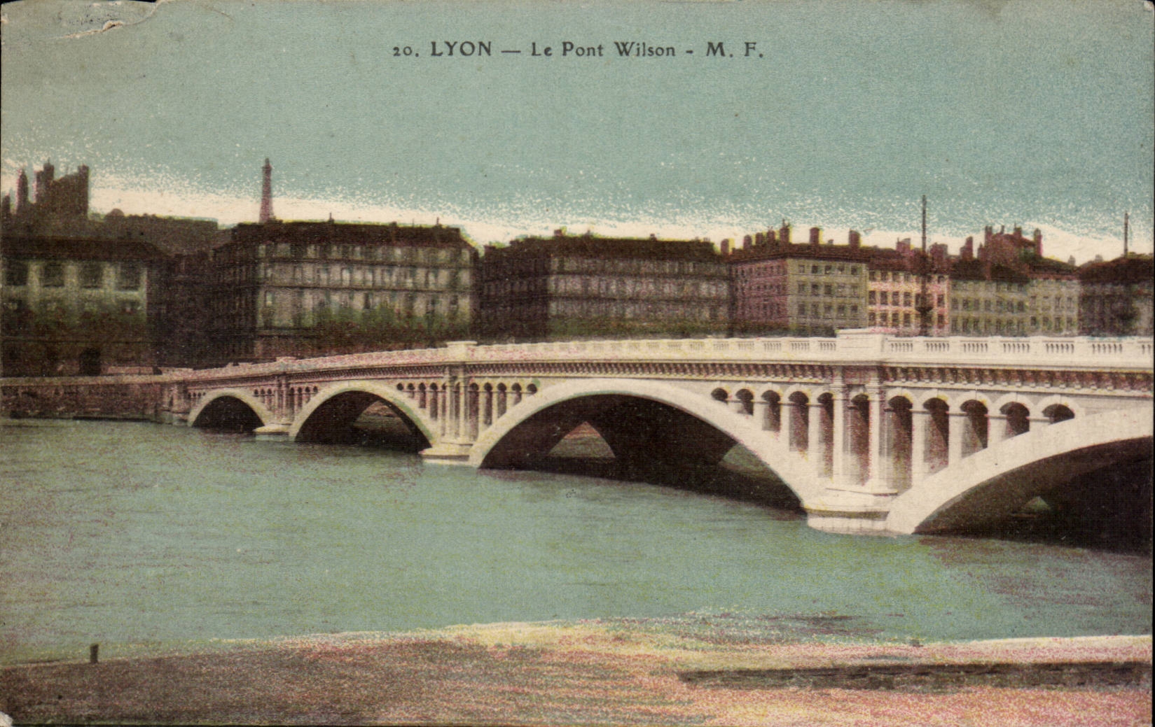 Lyon - die Wilson-Brucke - Brucke - CPA