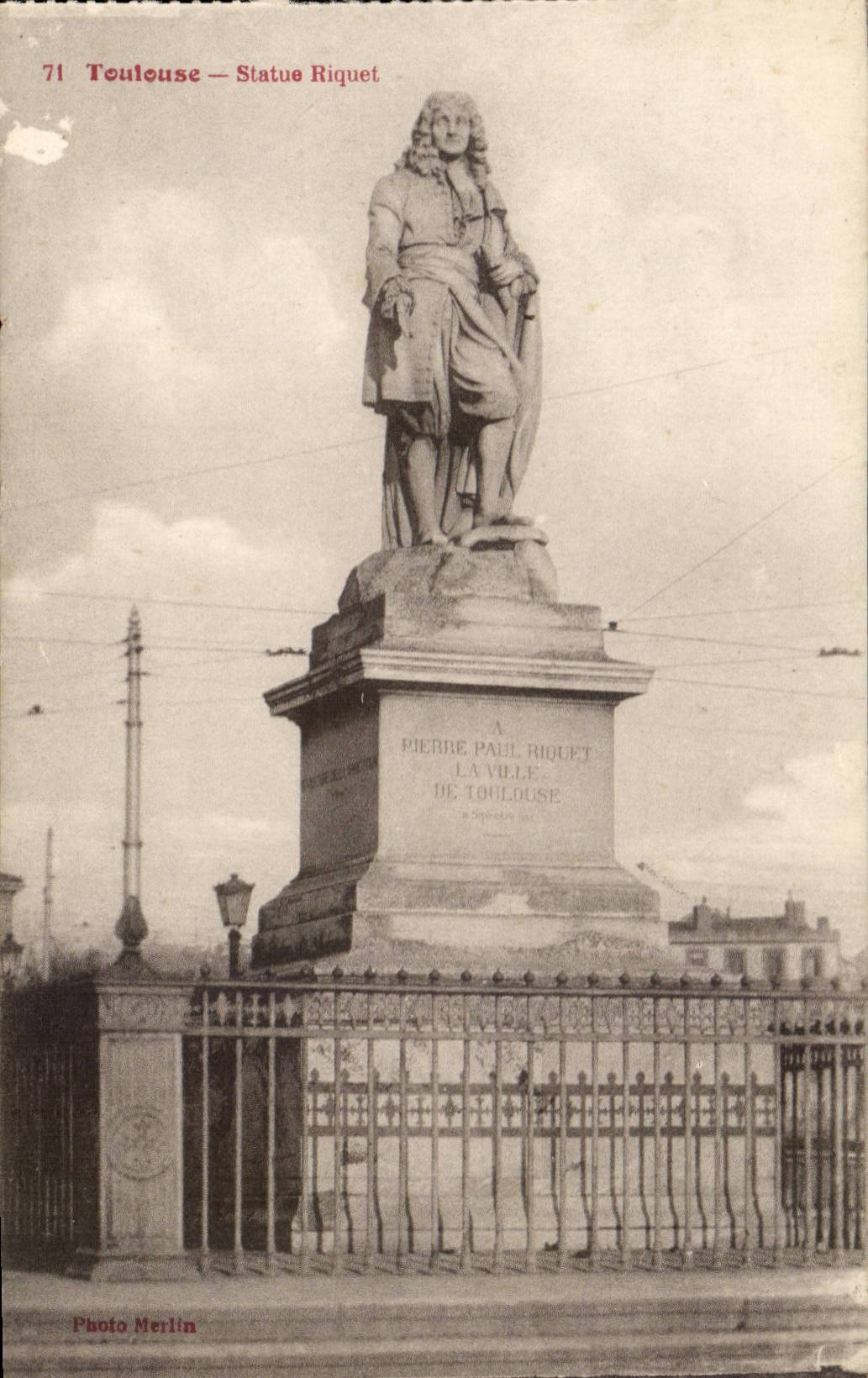 Toulouse - Statue Riquet - CPA 