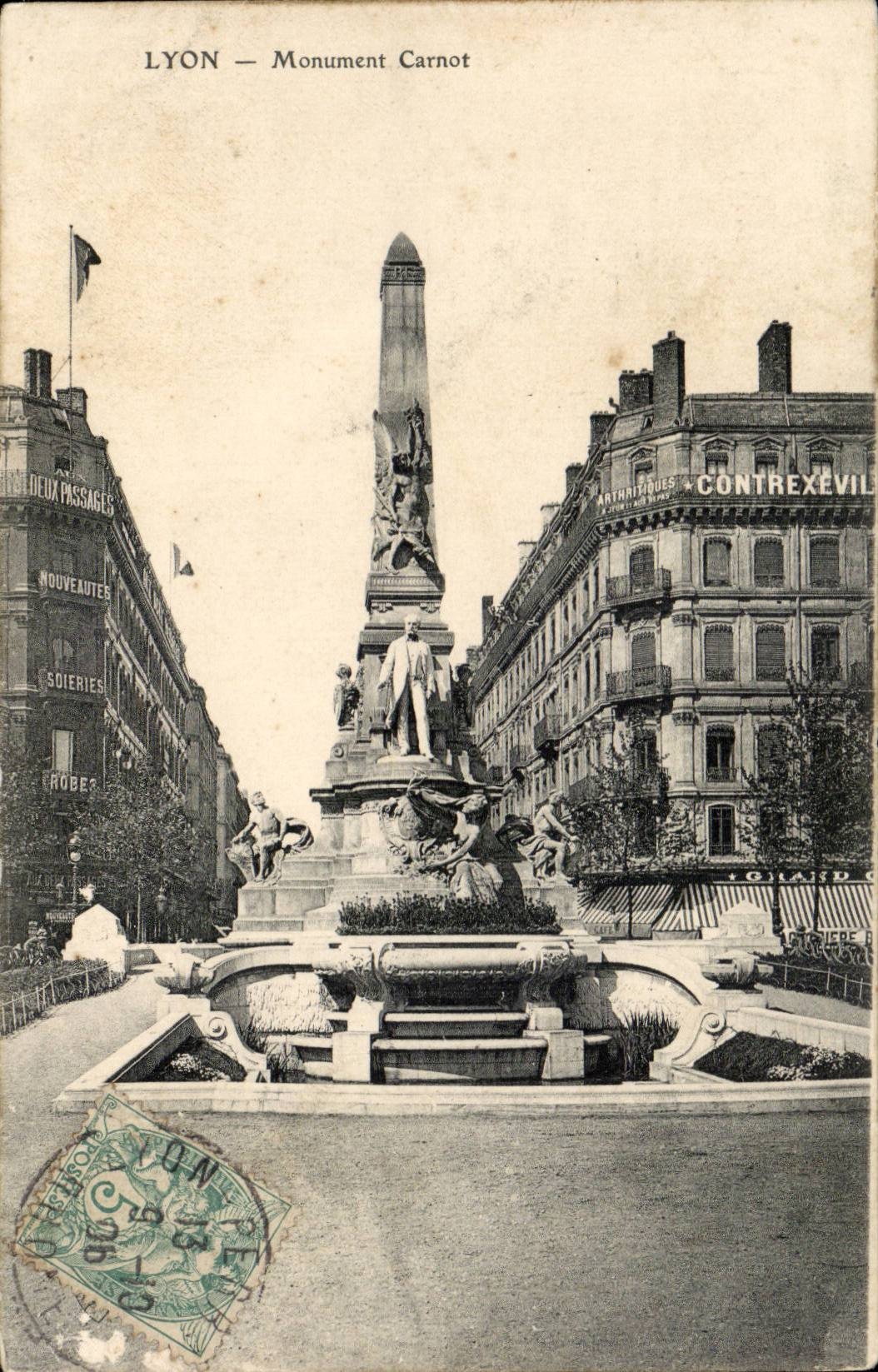 Lyon - Carnot Denkmal - CPA