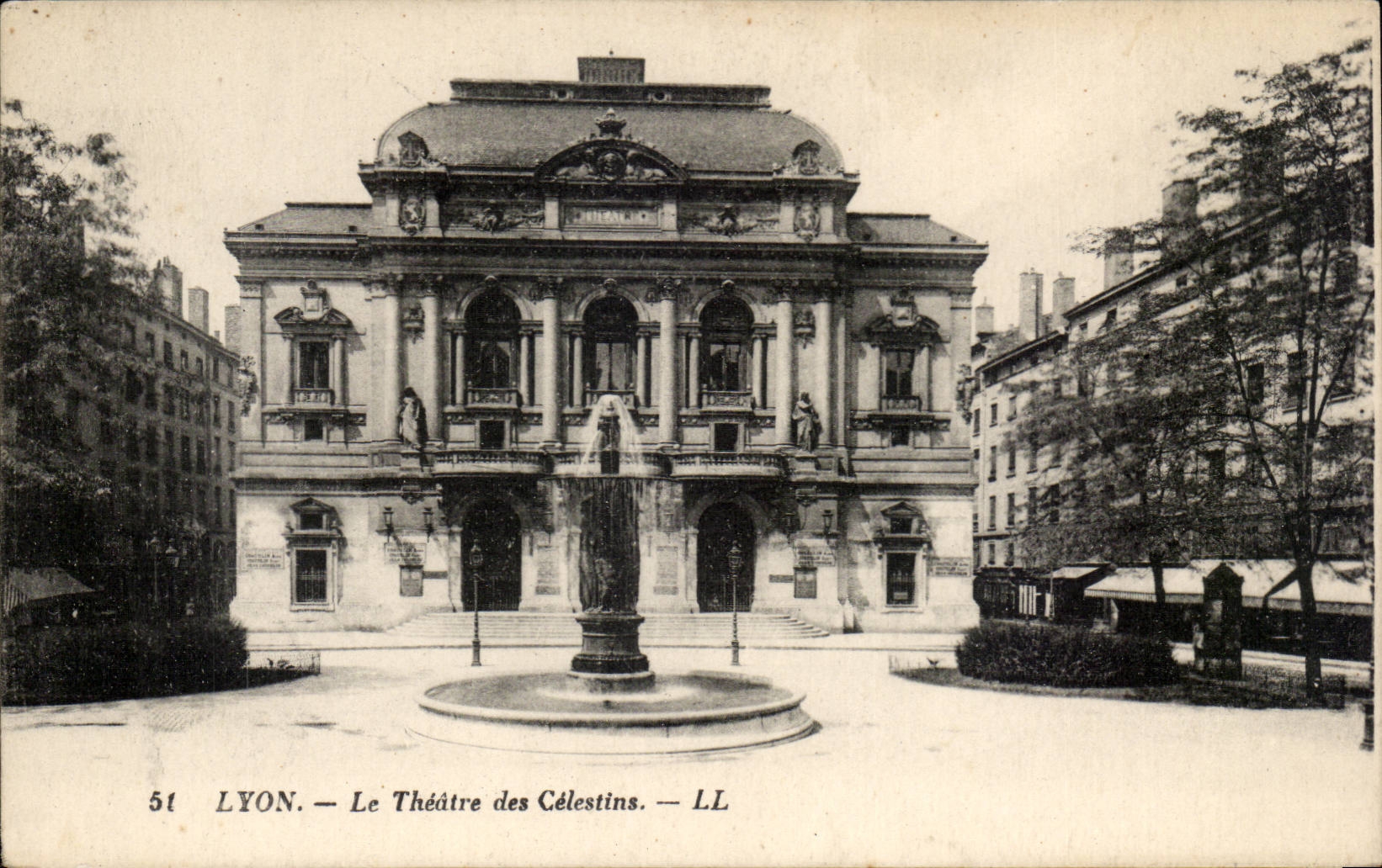 Lyon - das Theater von Celestins - CPA