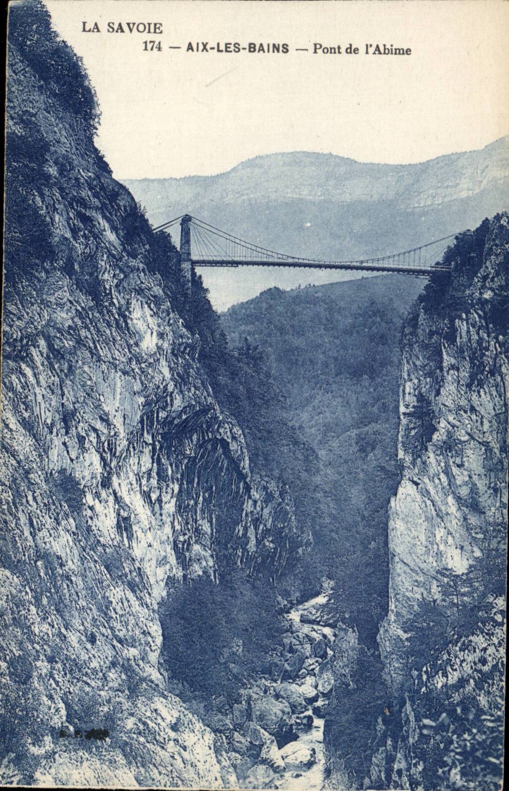 Aix les Bains - Bridge of Abyss CPA