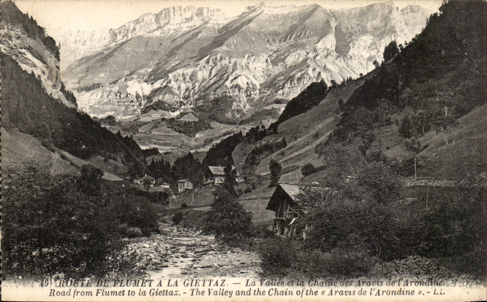 Bust of Flumet to Giettaz - the Valley with the Chain of Aravisde Arondine CPA