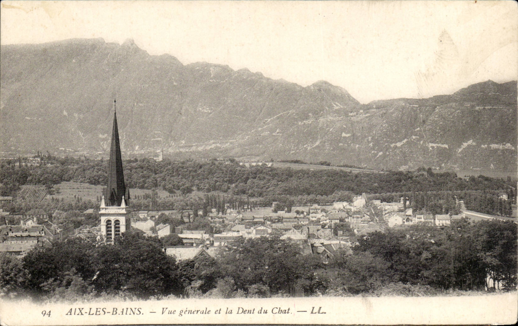 Aix les Bains - View and Tooth of Cat CPA