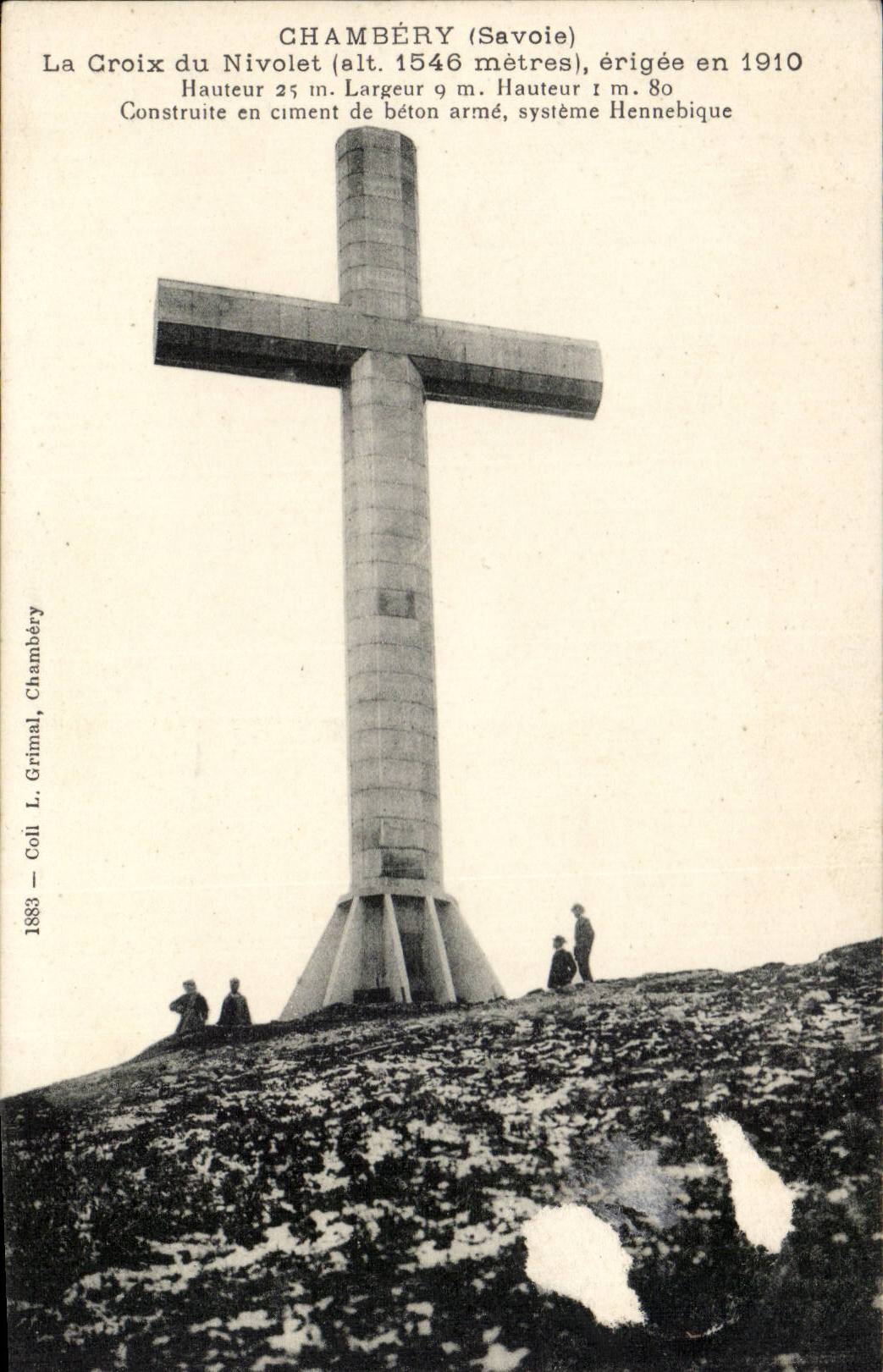 Chambery - the Cross of Nivolet alt 1546 m - CPA