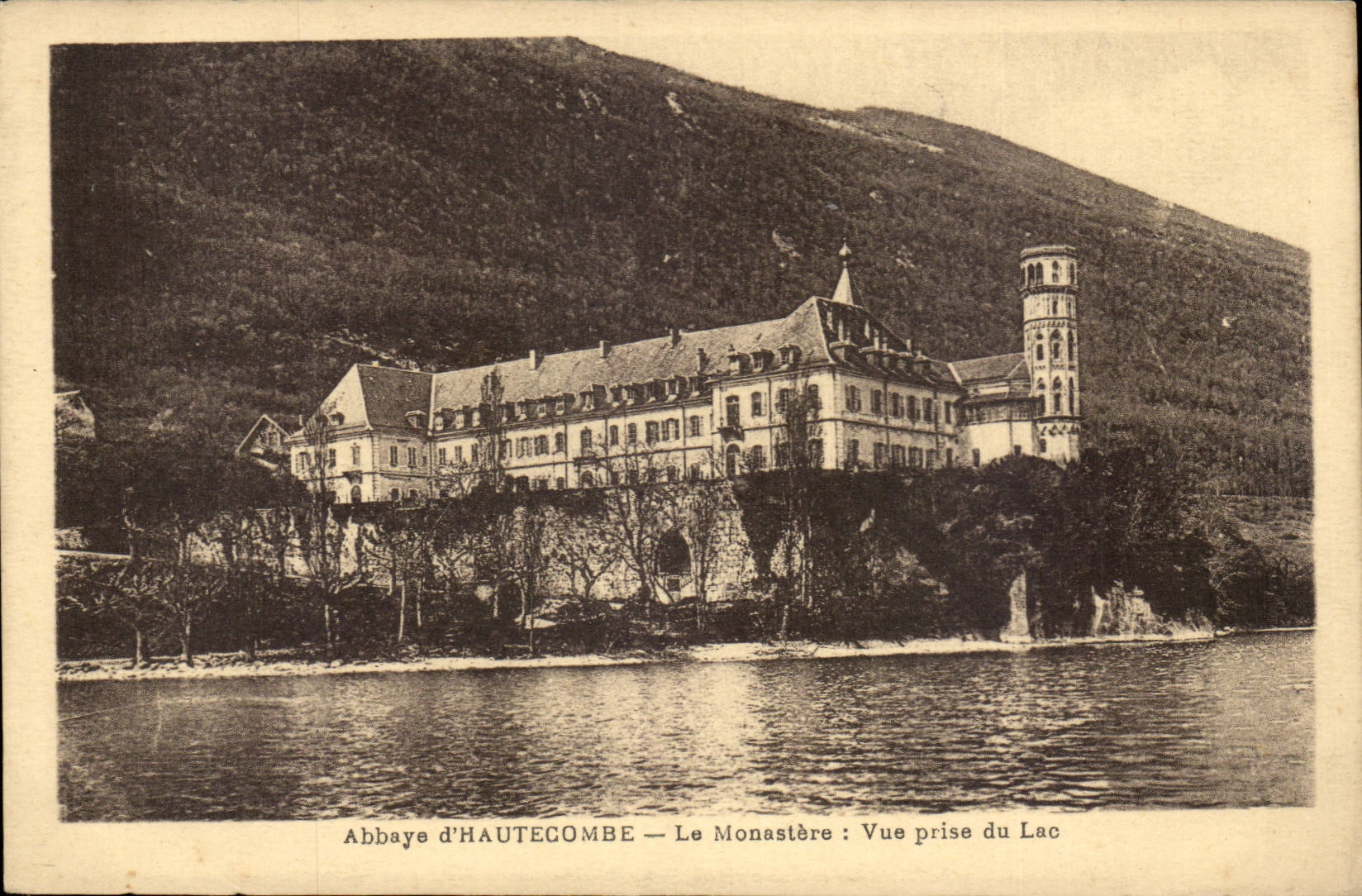 Abbey of Hautecombe - the Monastery - Seen from of the Lake - CPA
