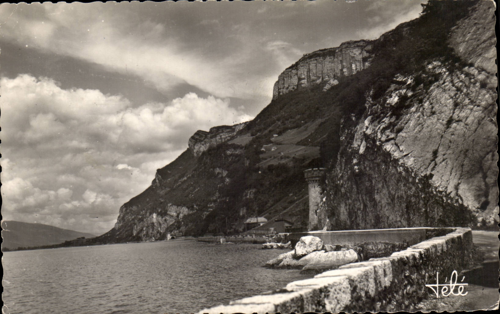 MODERN CARD Lake of Le Bourget Road of the cornice and Chambotte