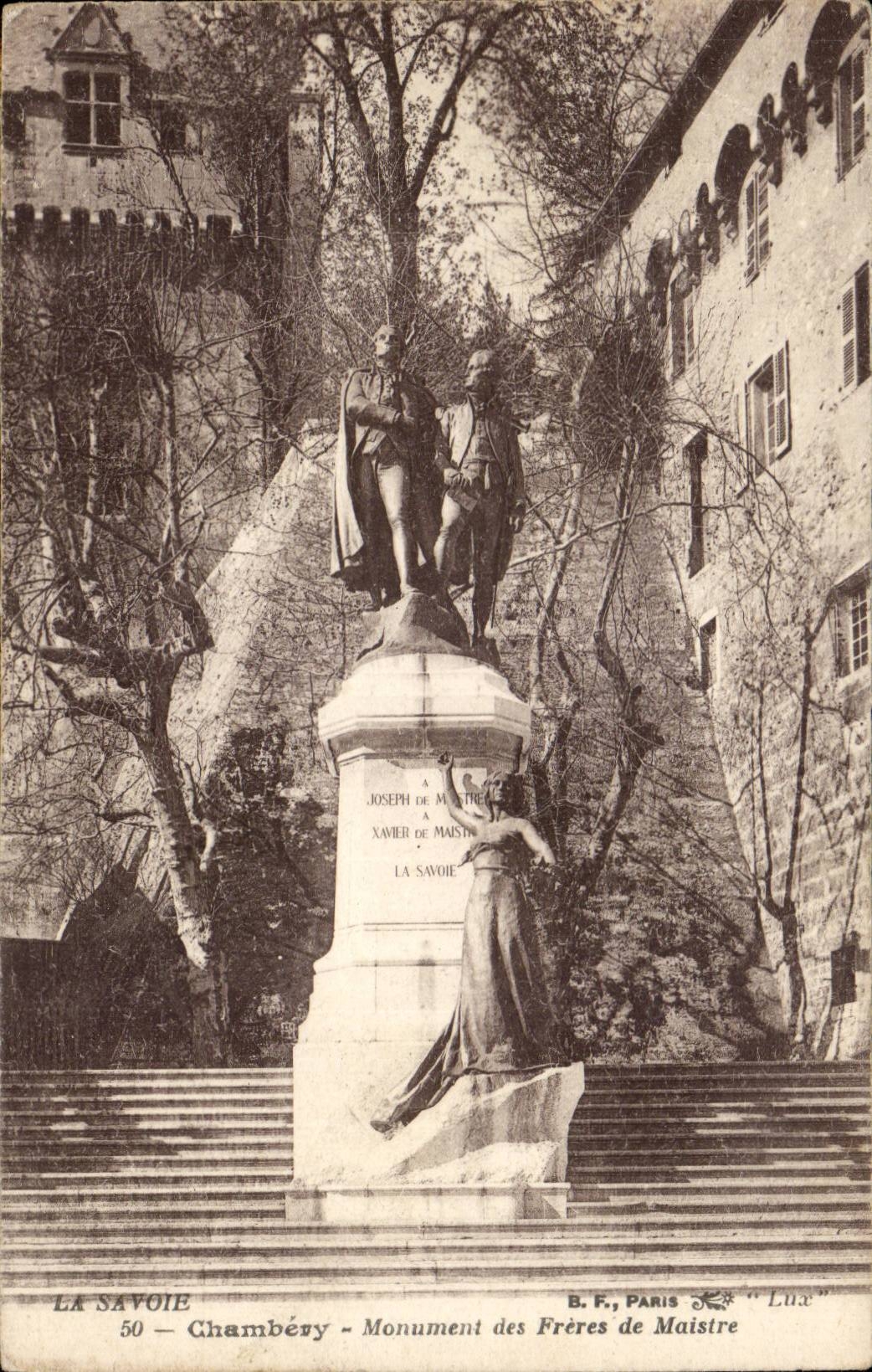 CPA Chambery Monument of the Brothers of Maistre