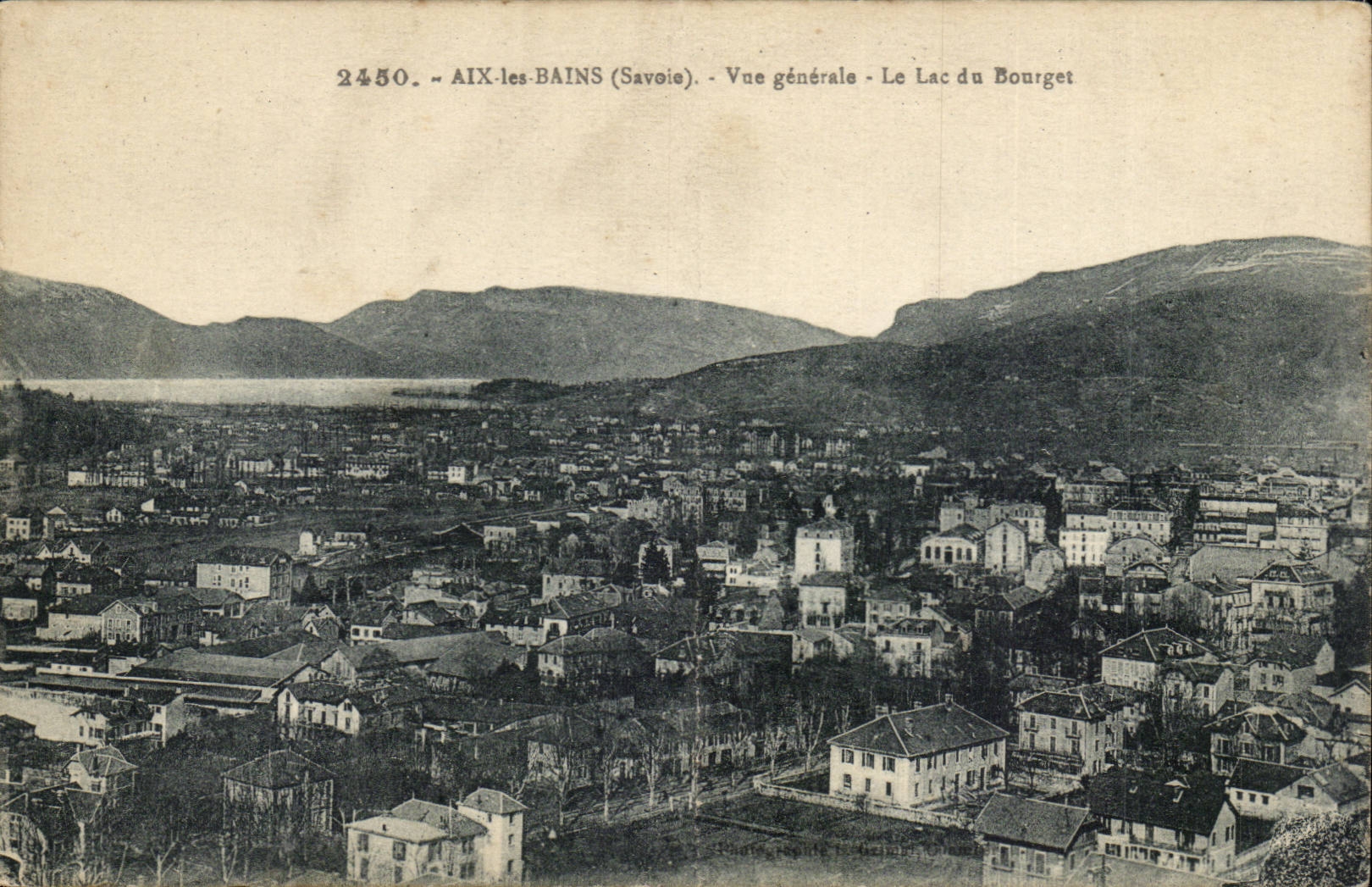 CPA Aix les Bains View the lake of Le Bourget