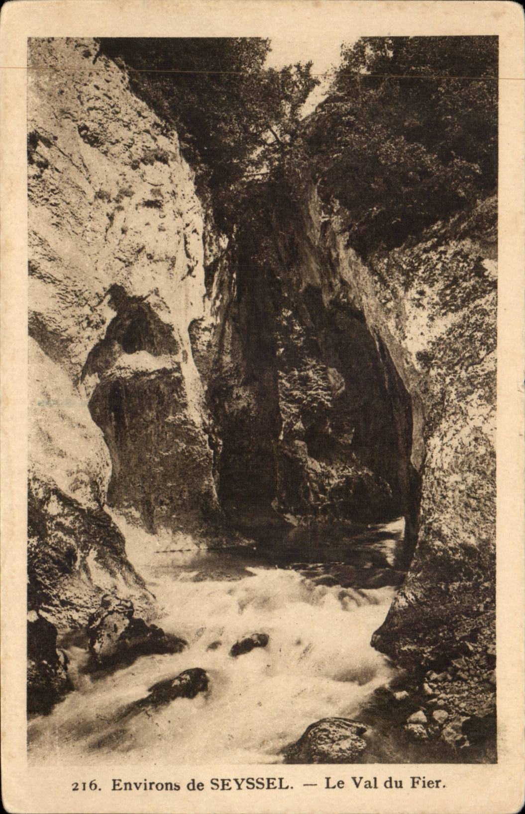 CPA Surroundings of Seyssel the valley of Trusting