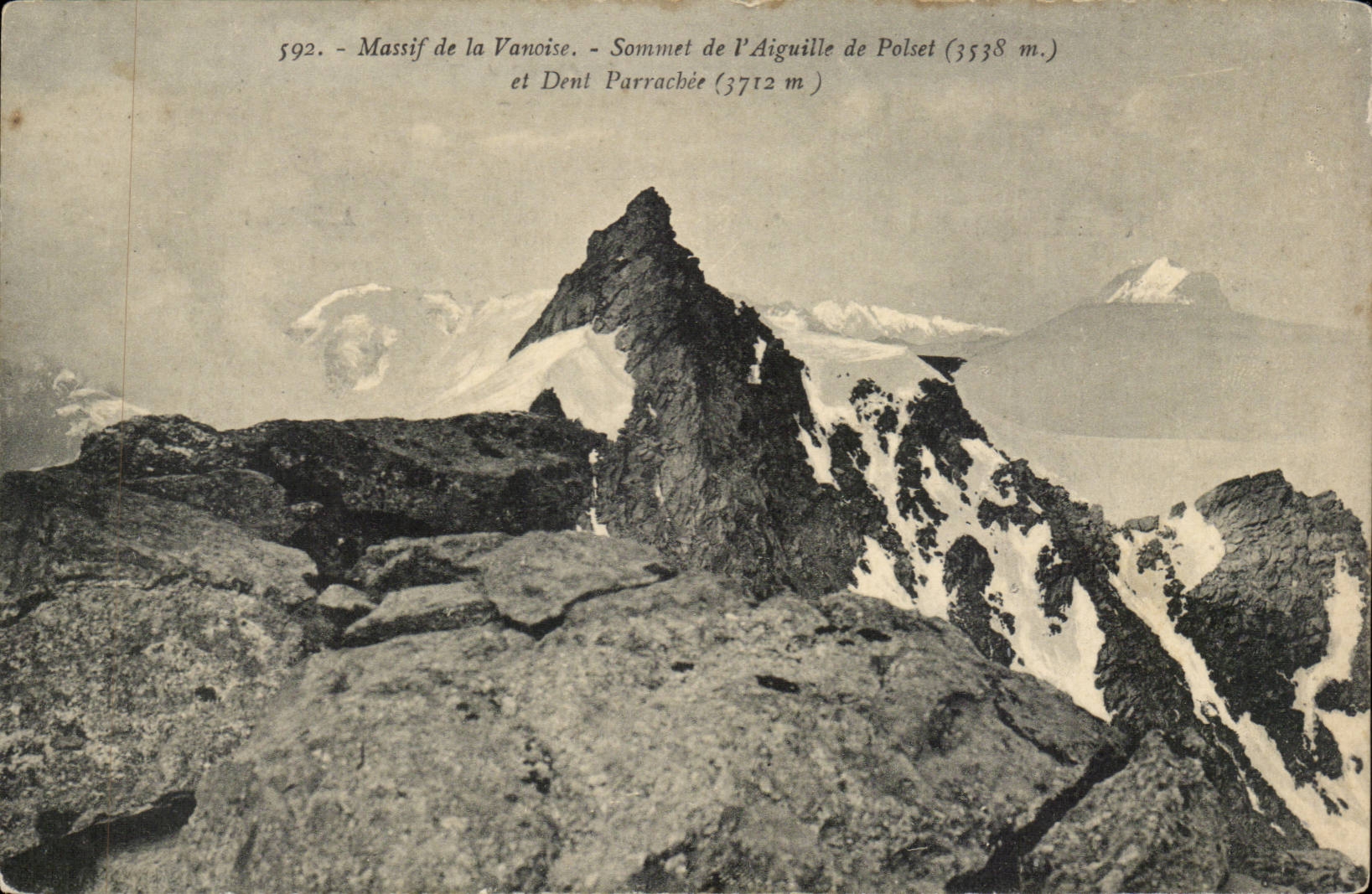 CPA Mountain of Vanoise Summit of 'needle of Polset (3538m) and tooth Parrachee (3712m)
