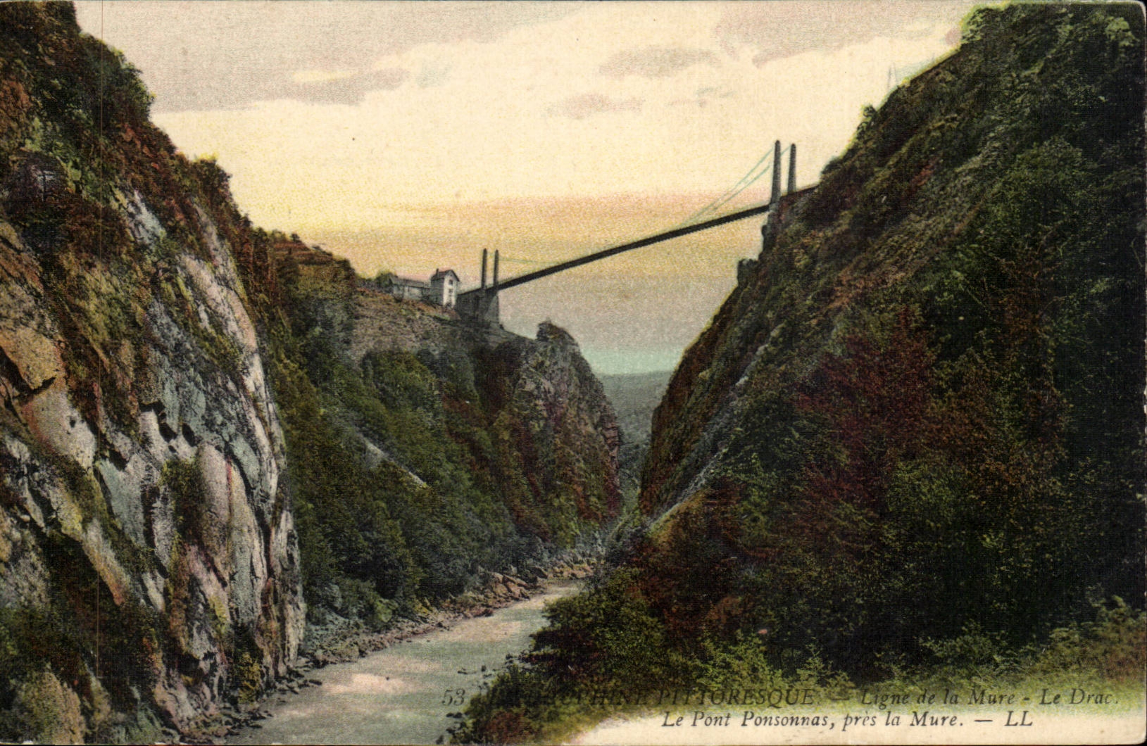 CPA Dauphine Picturesque Line of Walls Drac the Ponsonnais bridge close Walls