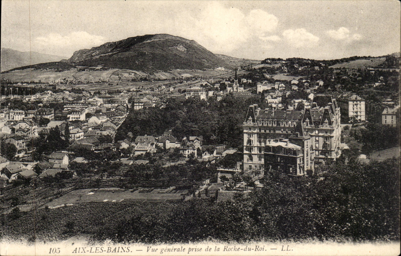 CPA Aix les Bains View taken Rock of the King