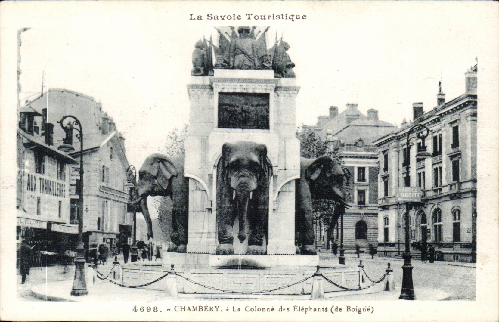 CPA Chambery the column of the Elephants