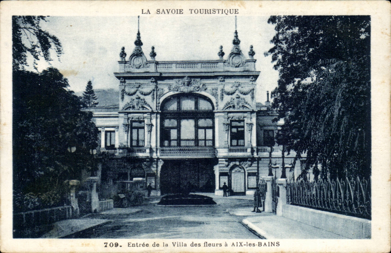 CPA Savoy Entree of the city of the flowers has Aix les Bains