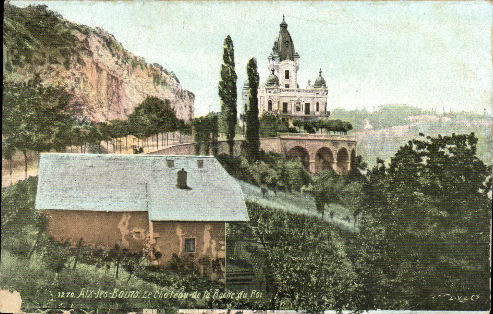 CPA Aix les Bains the castle of the rock of the king