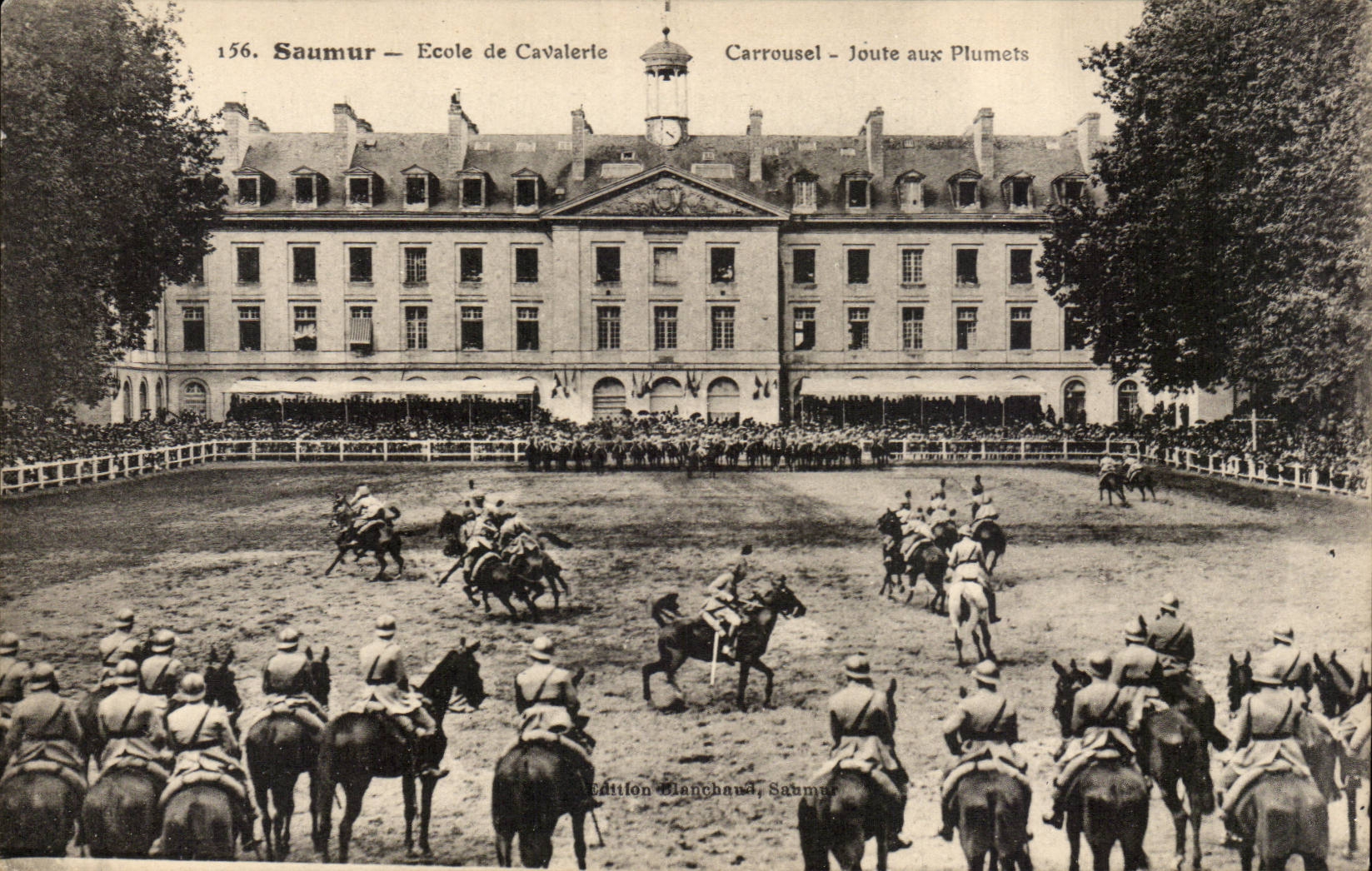 Saumur CPA School of cavalry Carousel Tournament in Plumets (riding horse hippism)