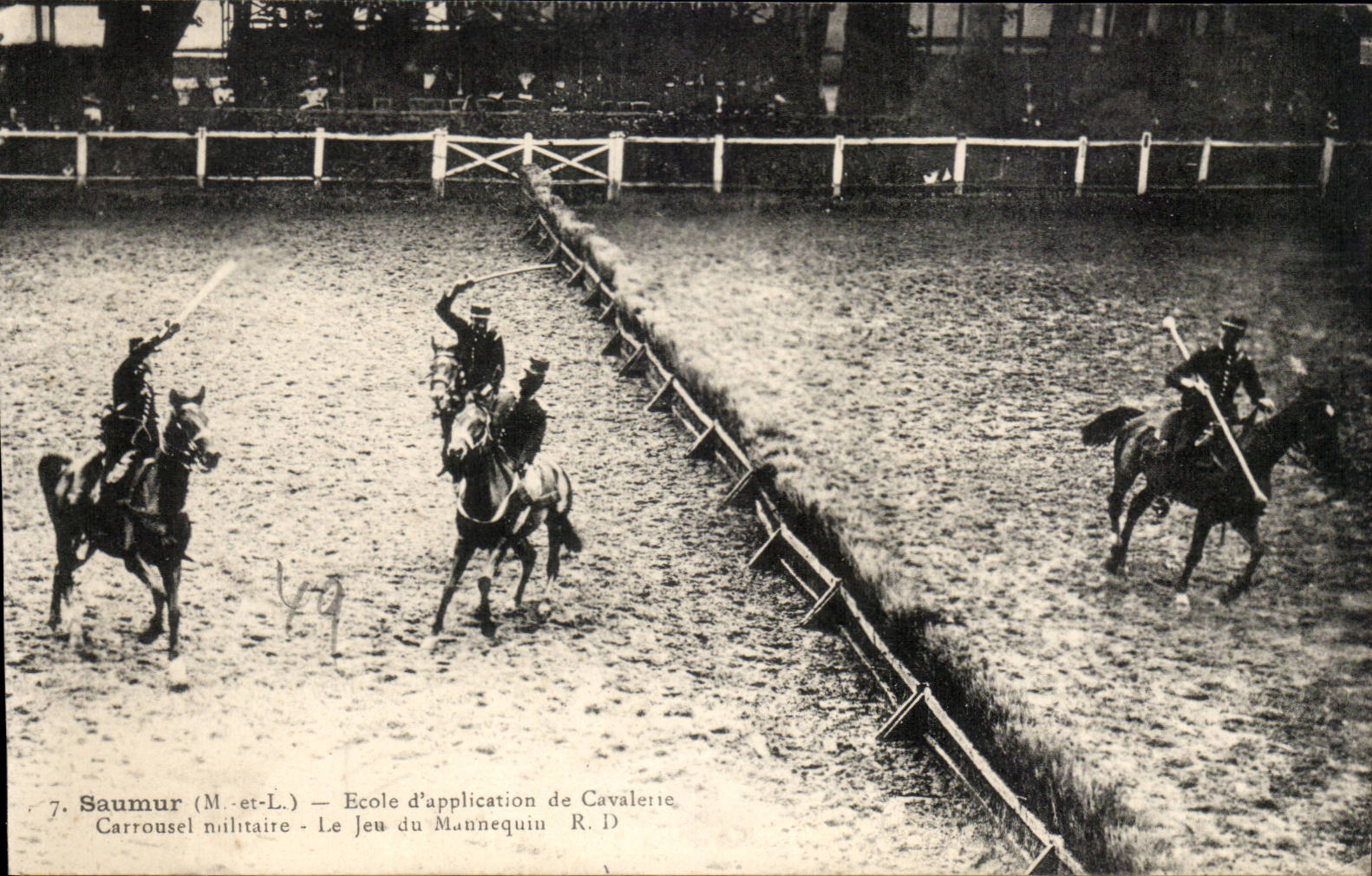 Saumur CPA School of application of military cavalry Carousel play of the mannequin (horse hippism)