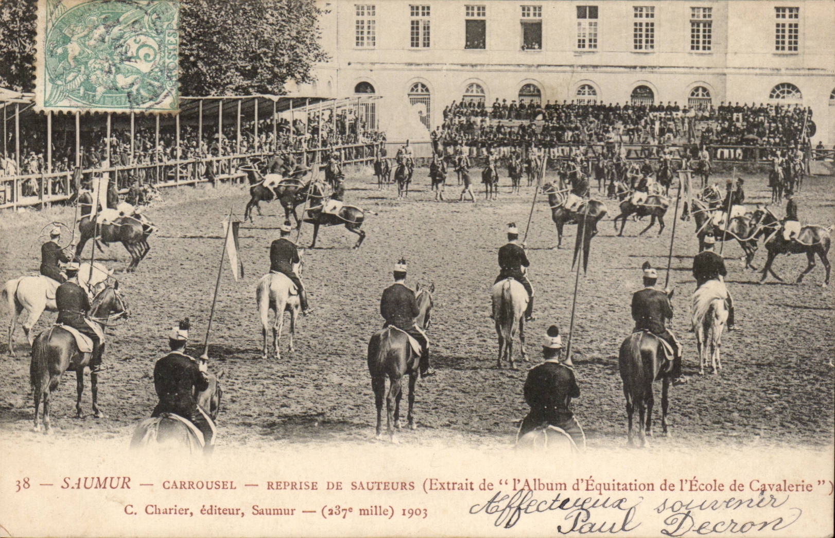 Saumur CPA Carousel Taken again of jumpers (horse hippism)