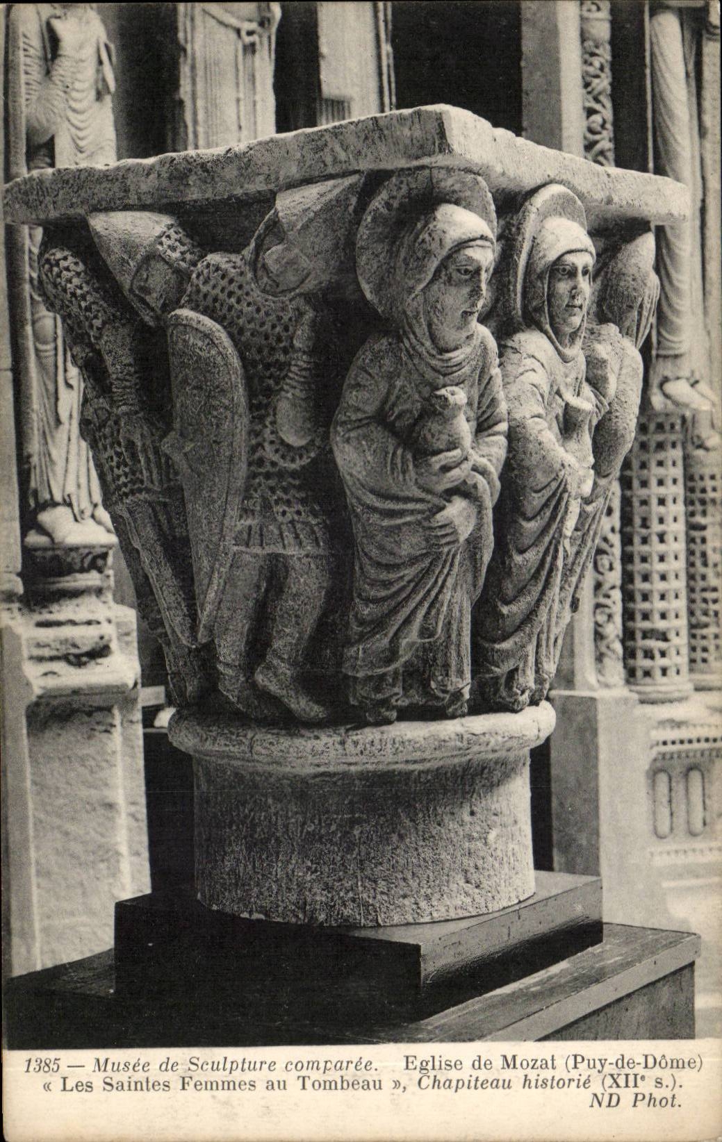 Puy de Dome - Museum of Comparee Sculpture - Church of Mozal - Saintes Women with the Tomb - CPA