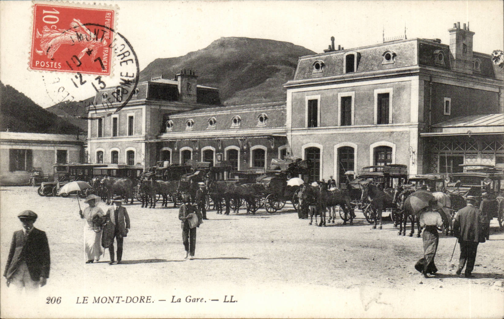 Mount Gilds - Train station - CPA
