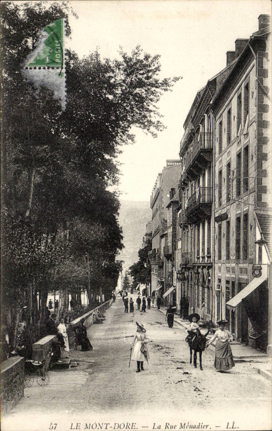 Mount Gilds - the Street Menadier - CPA (ass donkey mule)