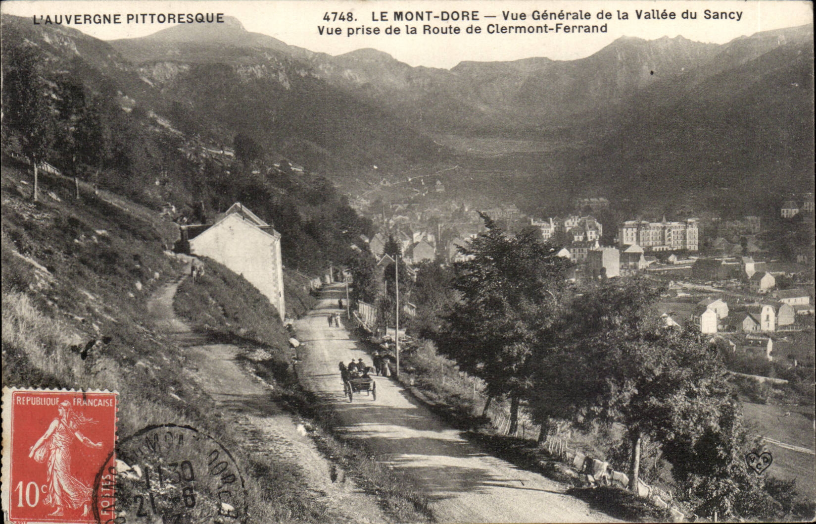 CPA the Mount Gilds valley of Sancy View
