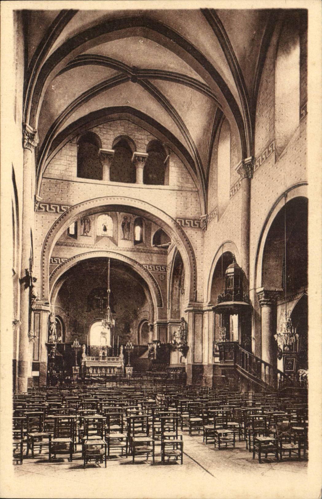CPA Thiers Church Saint Genoa Interior
