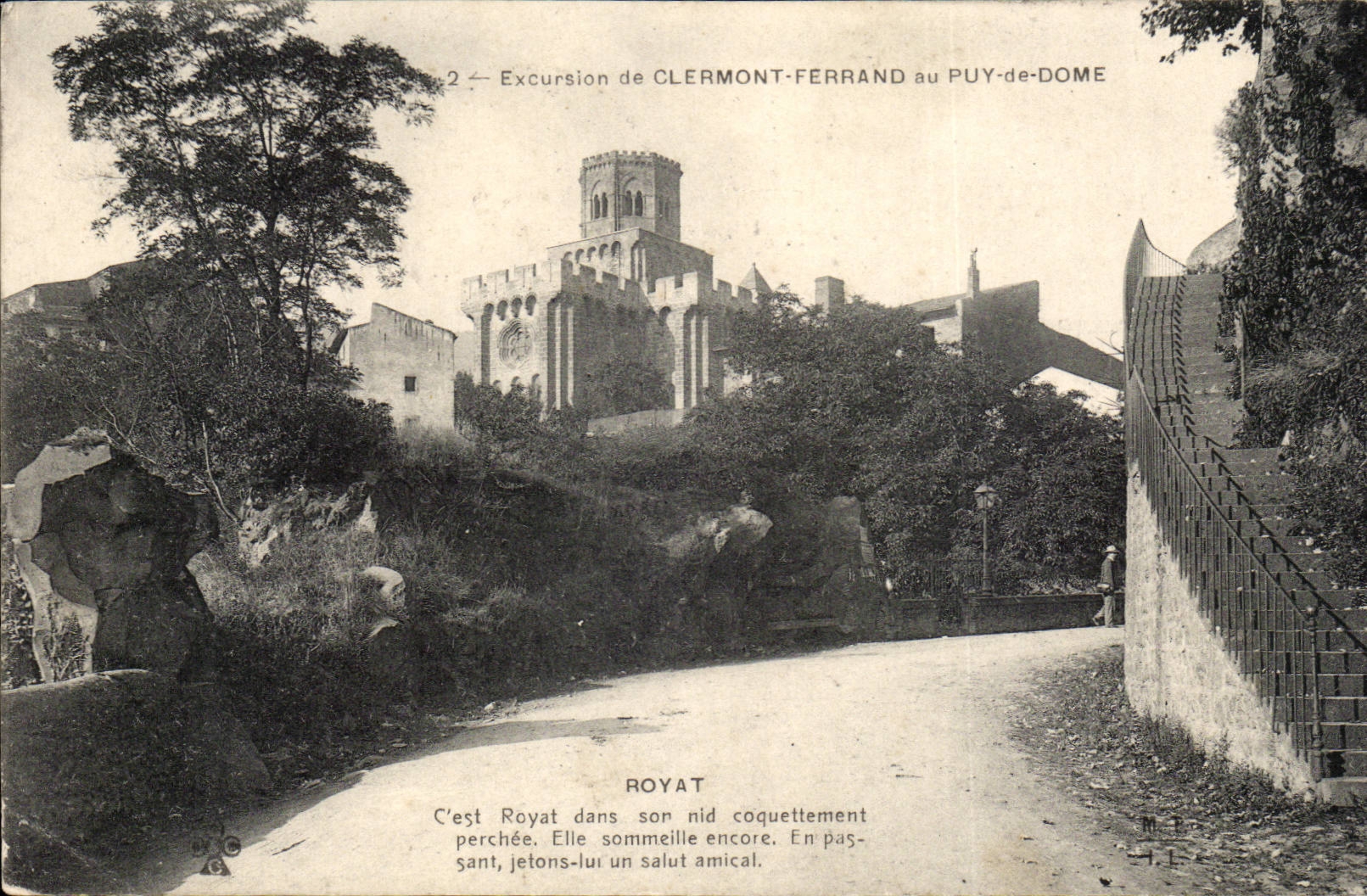 CPA Royat Excursion of Clermont Ferrand in Puy de Dome