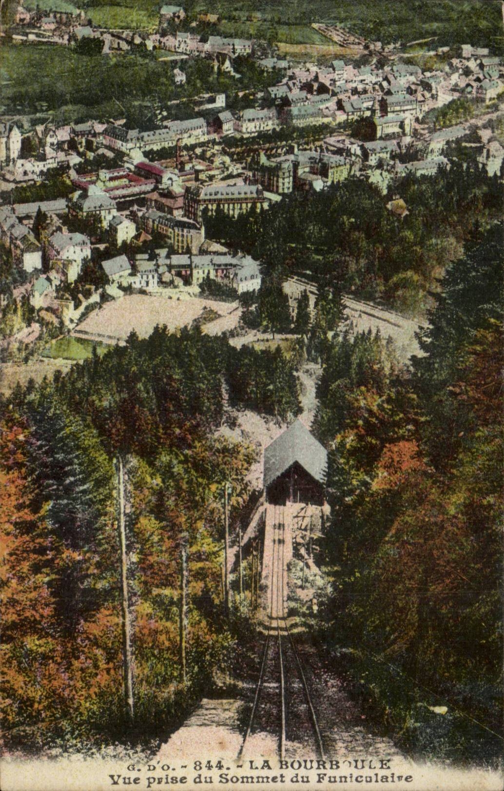 CPA Bourboule gesehen von der Oberseite vom funikularen
