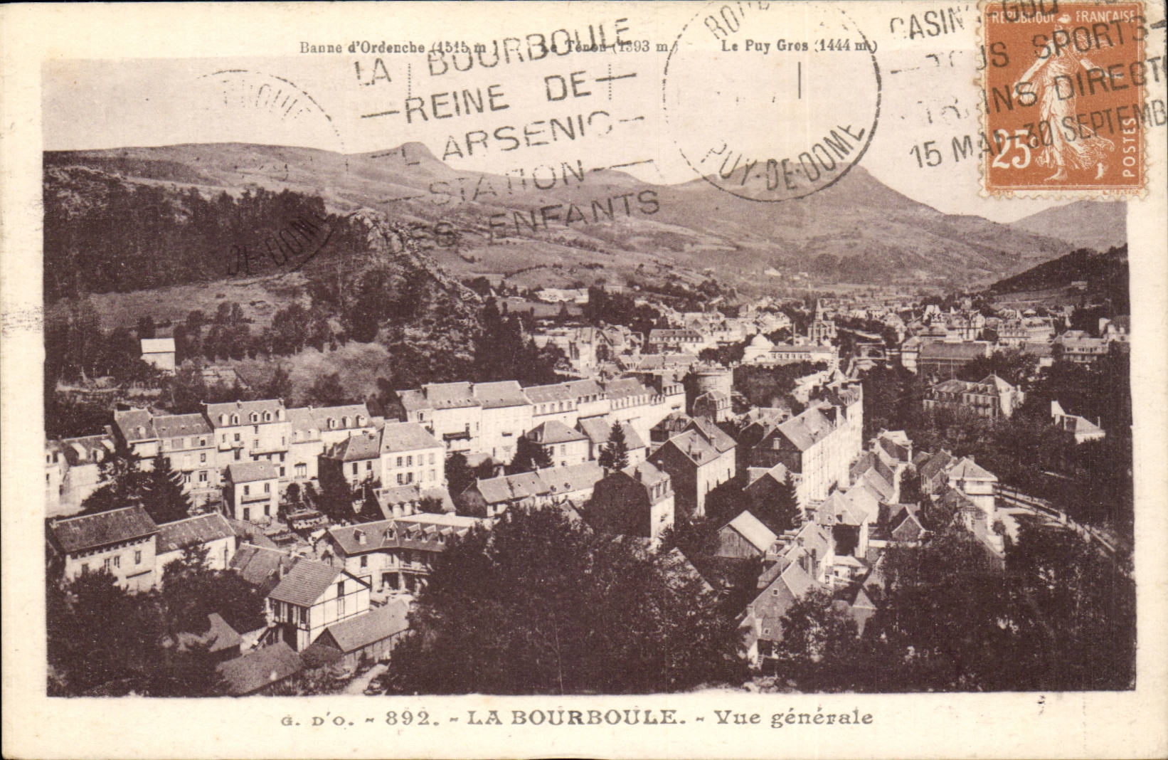 CPA Bourboule Ansicht