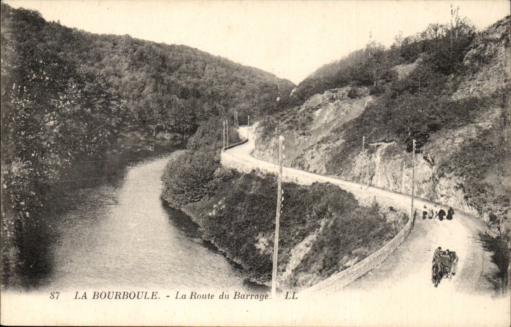 CPA Bourboule die Strasse des Stoppens