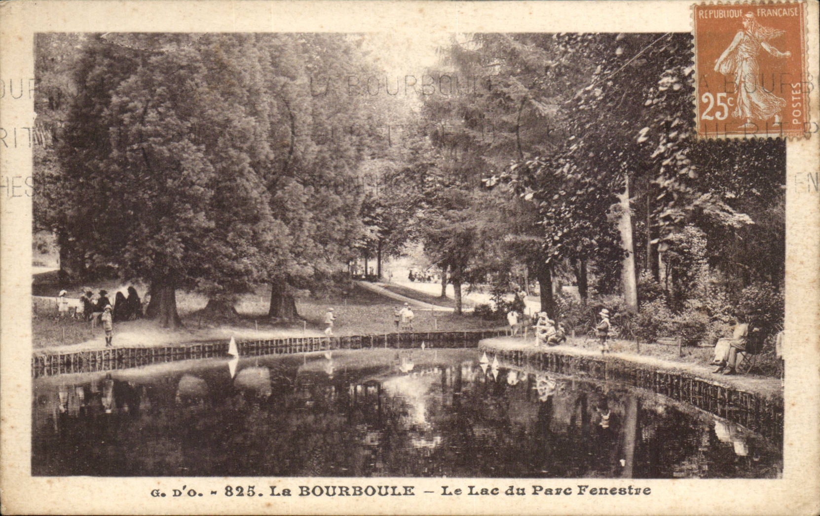 CPA Bourboule der See des Parks Fenestrates